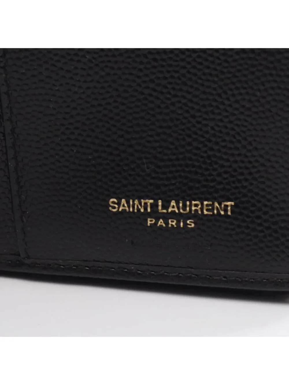 Saint Laurent Paris Bifold Wallet Monogram Black Leather